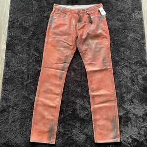 Prps Demon Straight Fit Red Jeans Mens Sz 33x34 NWT